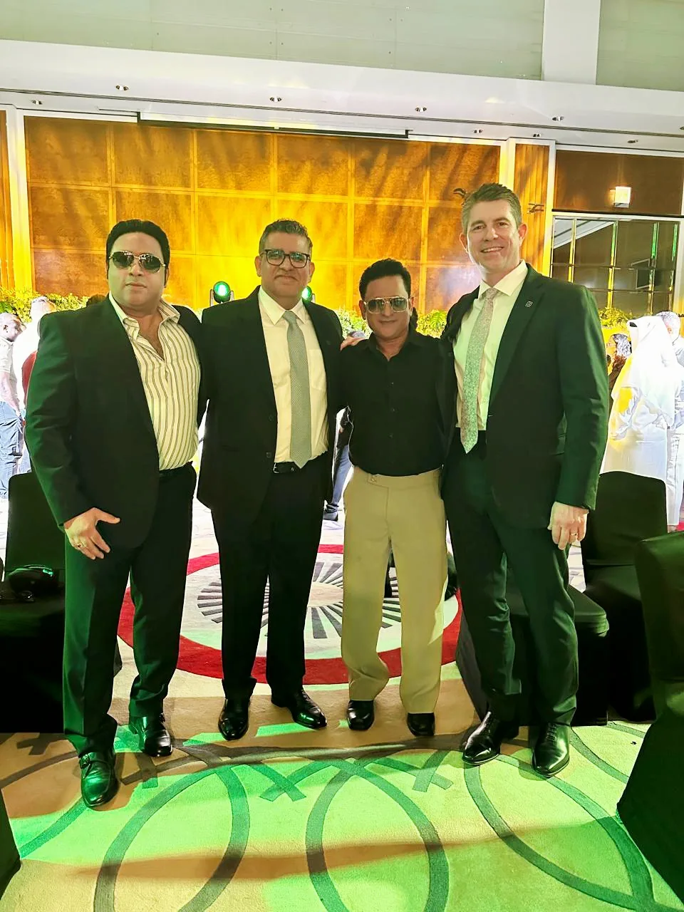 AlixirNova team with industry partners at a Dubai developer gala dinner