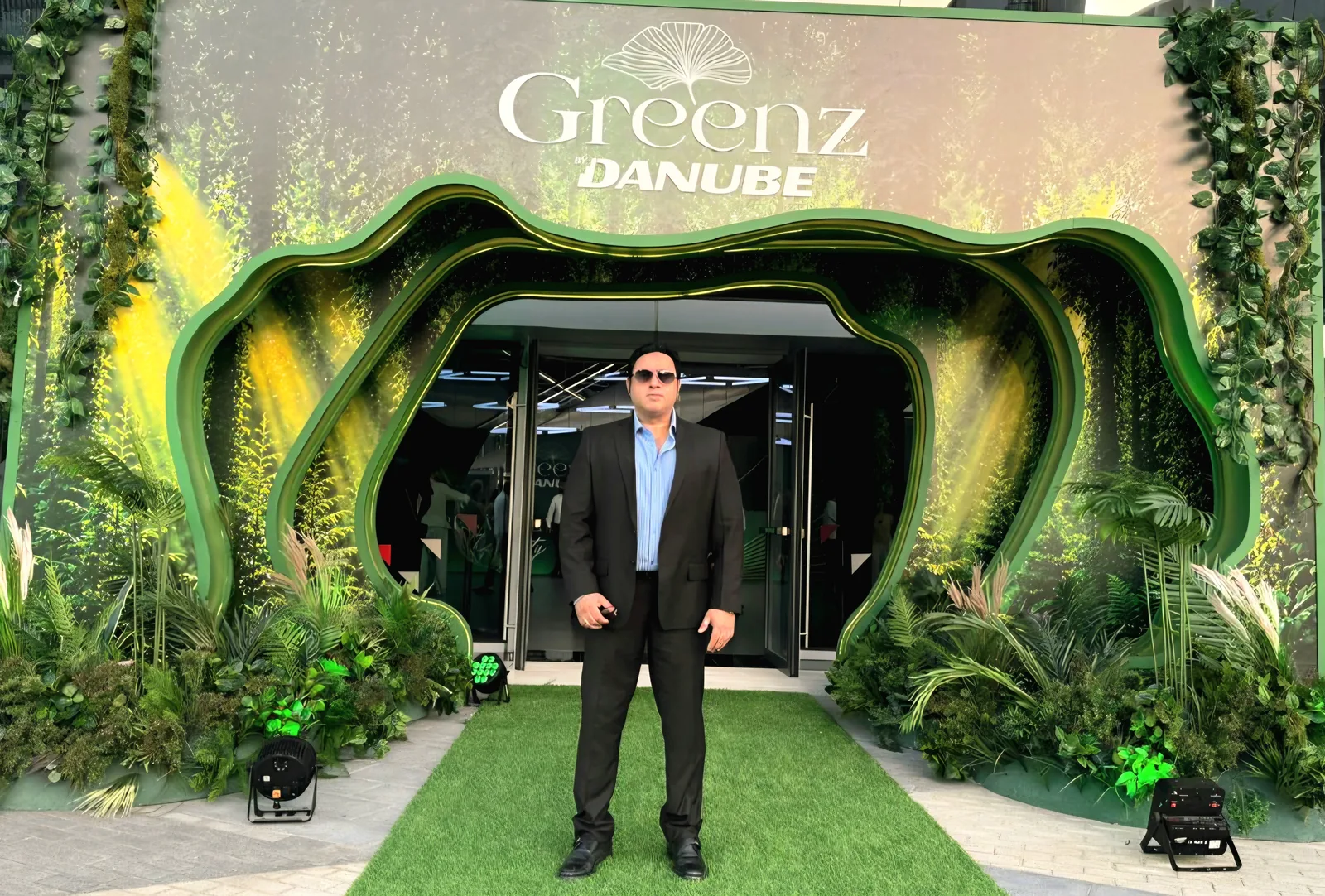 AlixirNova representative at the Danube Properties "Greenz" project launch in Dubai